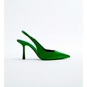 NEW Zara Slingback Heels Sz 10